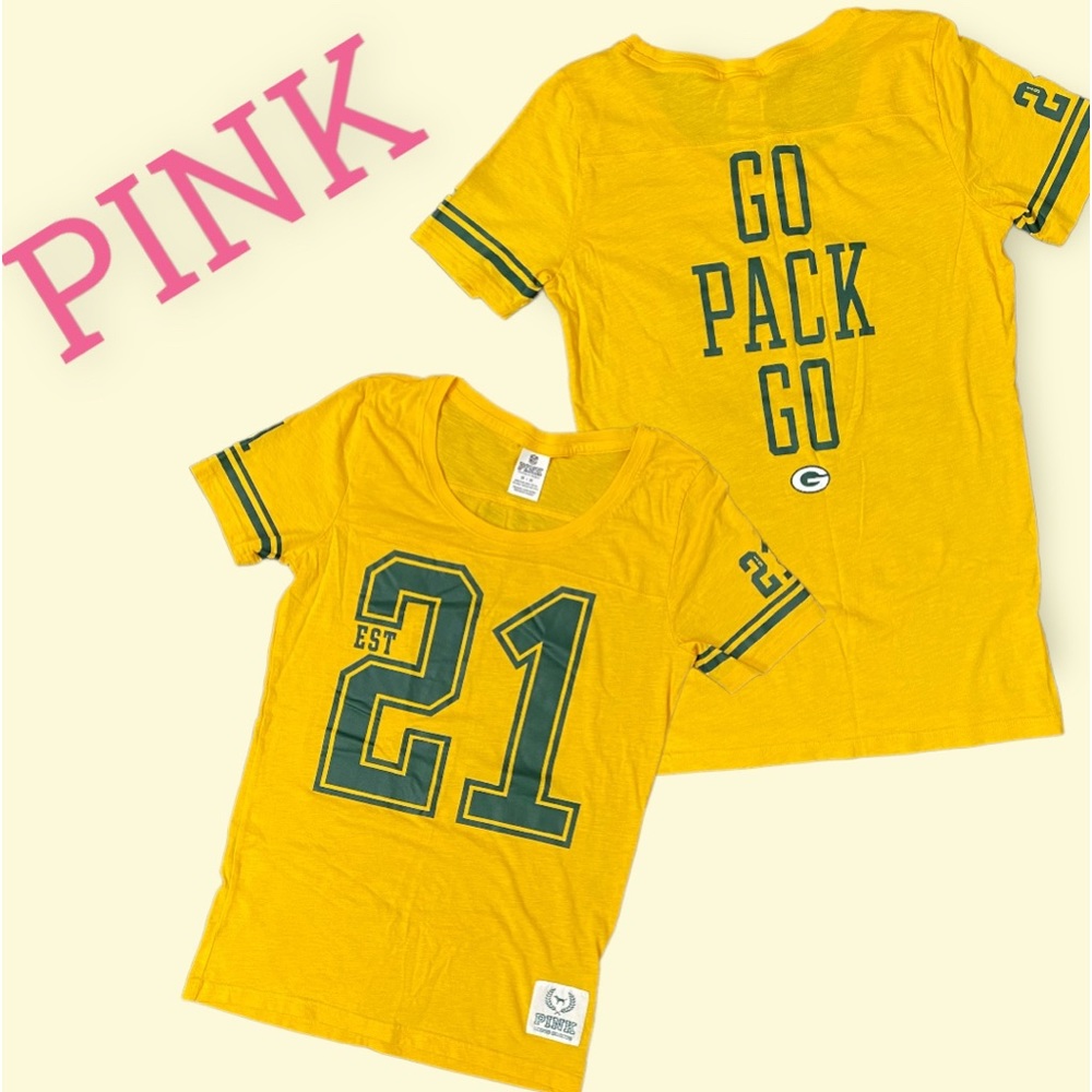 PINK Victoria’s Secret Green Bay Packer T-Shirt.